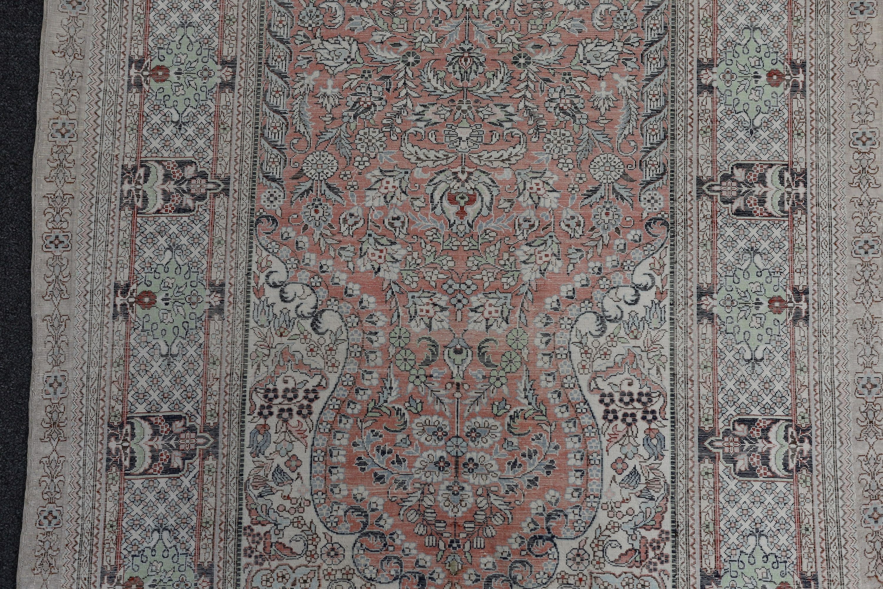 Two North West Persian part silk rugs, larger 150 x 103cm